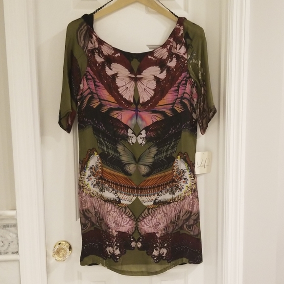 Weston Wear Tops - Julienne by Weston Wear Silk Butterfly Dress